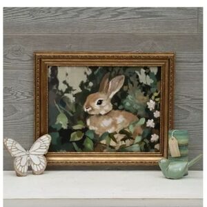 Painterly Bunny Canvas Wall Decor Viral Sold Out Easter